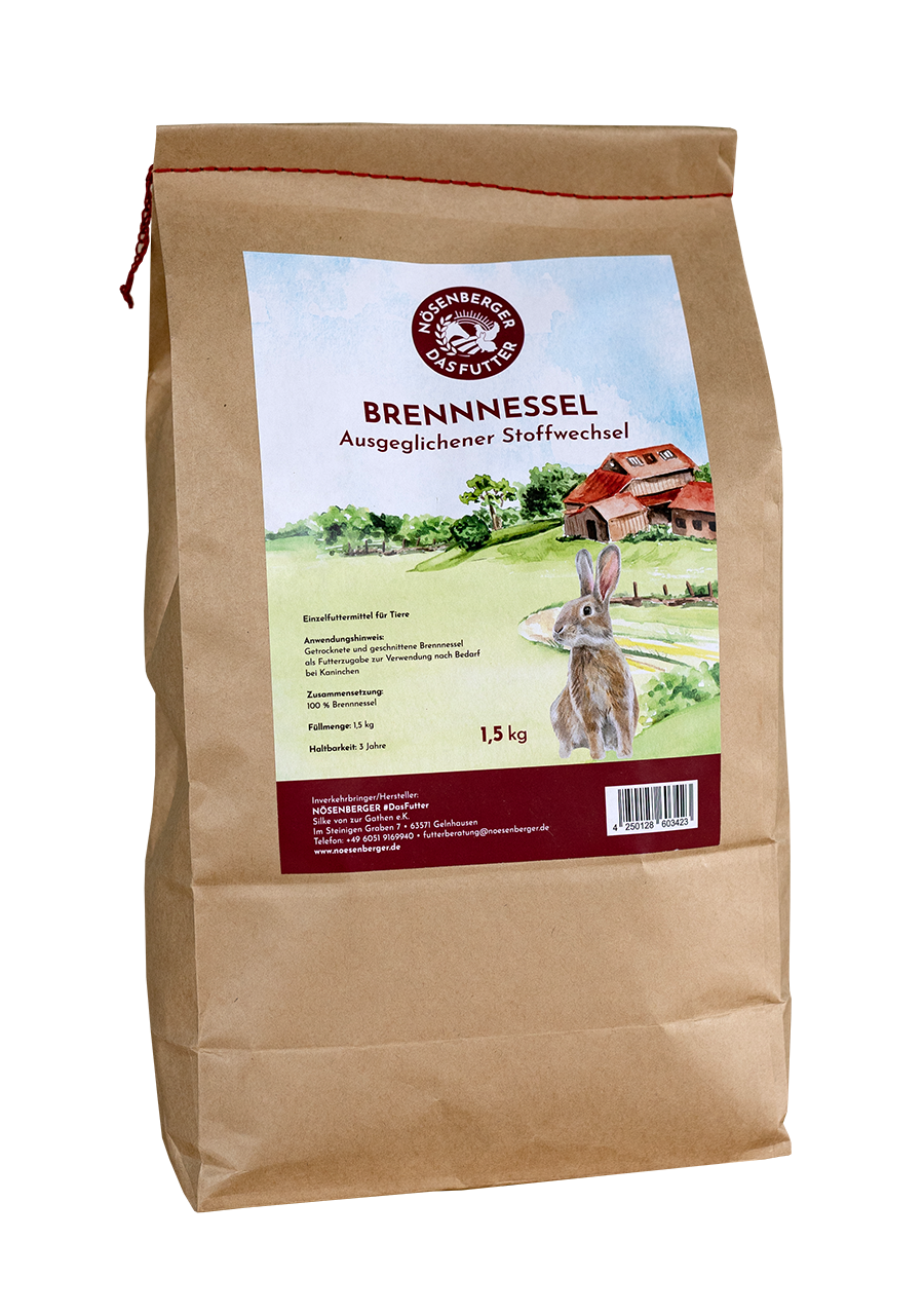 Brennnesselblätter für Kaninchen von Nösenberger