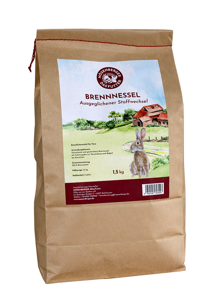 Brennnesselblätter für Kaninchen von Nösenberger