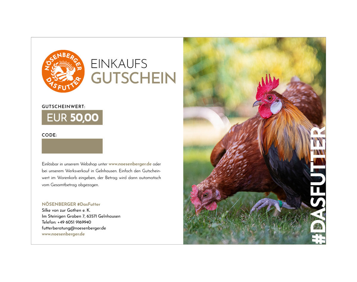 Geschenkgutschein Huhn