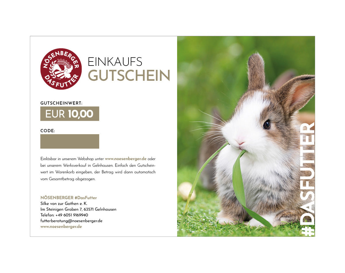 Geschenkgutschein Kaninchen