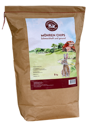 Möhren Chips für Kaninchen
